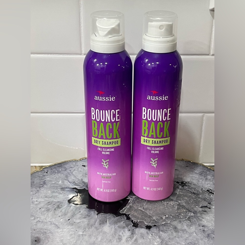 Lot of 2 Aussie BOUNCE BACK Dry Shampoo w/ Sea Kelp Full Cleansing Volume 4.9 oz